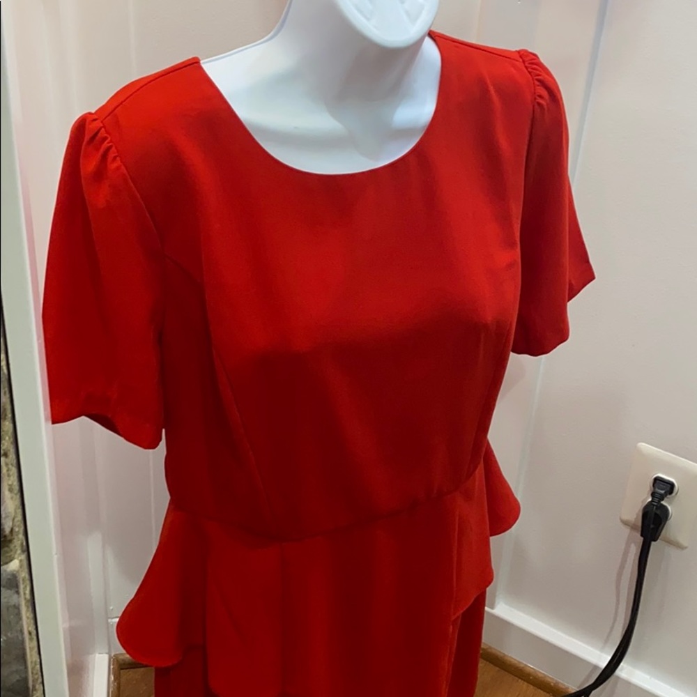 Forever 21 bright red dress sz L nwt $25 nice - Picture 2 of 10